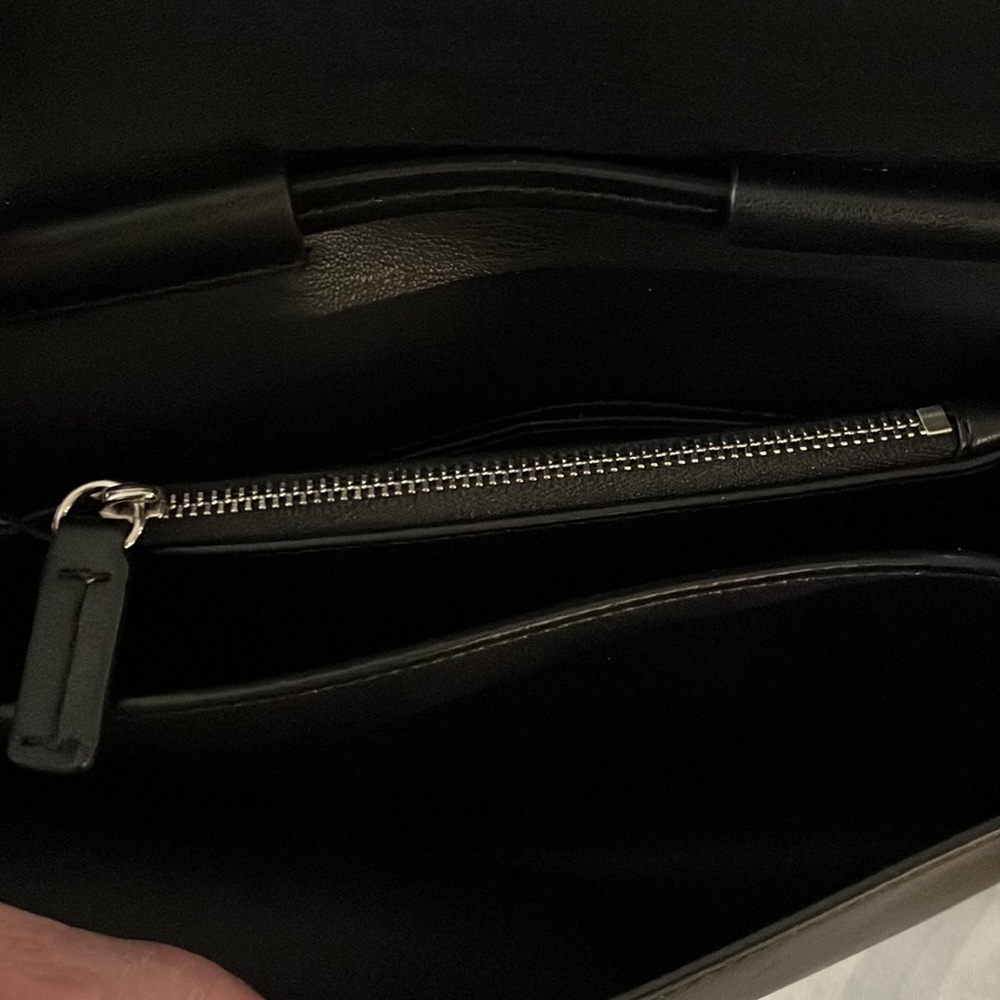 Proenza Schouler White Label black and white leather clutch/crossbody bag - Picture 4 of 8